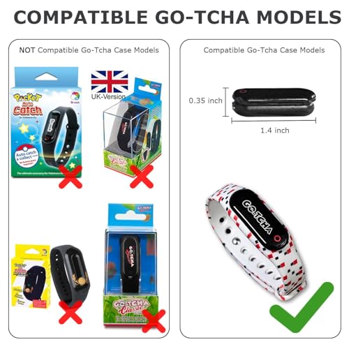 Silicone Case for Go-Tcha with Keychain Carabiner - Black