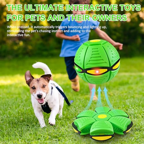 Interactive Magic Bouncing Ball with 6-Glow Lights - Dual Form UFO & Bouncy Ball