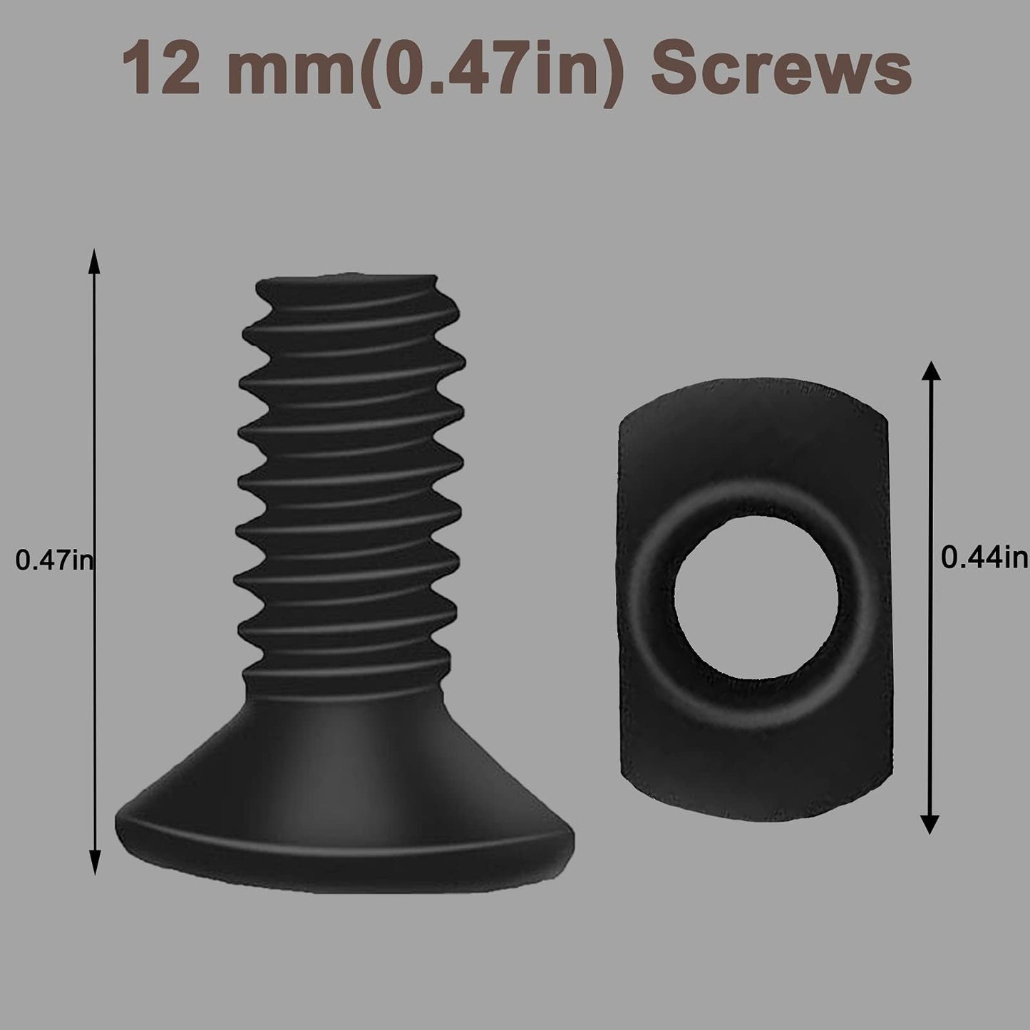 Bontok Single Picatinny Aluminum Accessory Rail Set 3 5 7 9 11 13 Slots with 13 T-Nuts & Screws, 6 Wrench (Squared Corner)