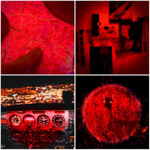 High Power Red LED Flashlight for Night Observation