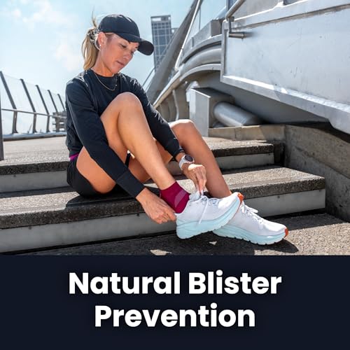 Balega Unisex Adult Running Socks Medium Wildberry Oriole No Show Tab Breathable Moisture-Wicking