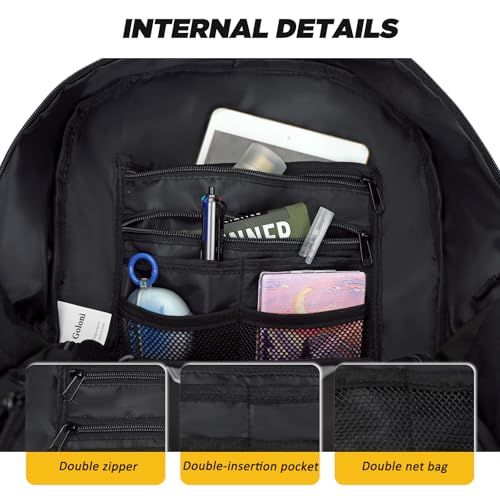 Goloni black soccer and basketball bag with ball & shoe compartments 30L backpack