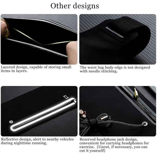 Ultrathin Waterproof Running Belt for Phone - Adjustable Fanny Pack