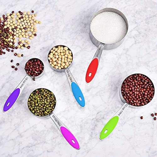 Wildone Multicolor Stainless Steel Measuring Cups & Spoons Set of 16