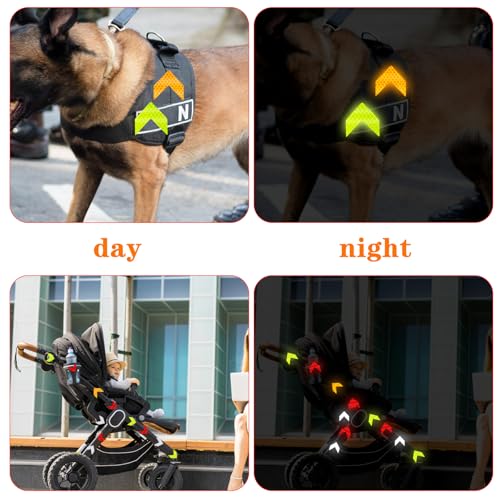 48-Piece Reflective Arrow Safety Stickers - Waterproof High-Visibility Decals