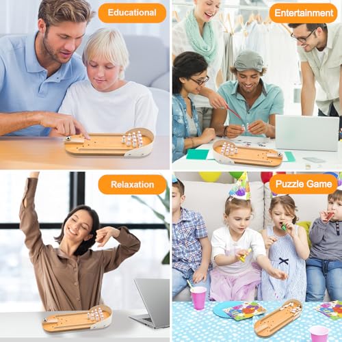 Mini Tabletop Bowling Game Set - Fun Indoor & Outdoor Game