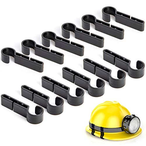 Hard Hat Headlamp Clips - 24 Durable Helmet Hooks