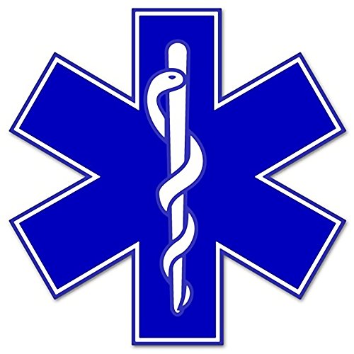 Star of Life EMS Paramedic Vinyl Sticker Decal - 3"