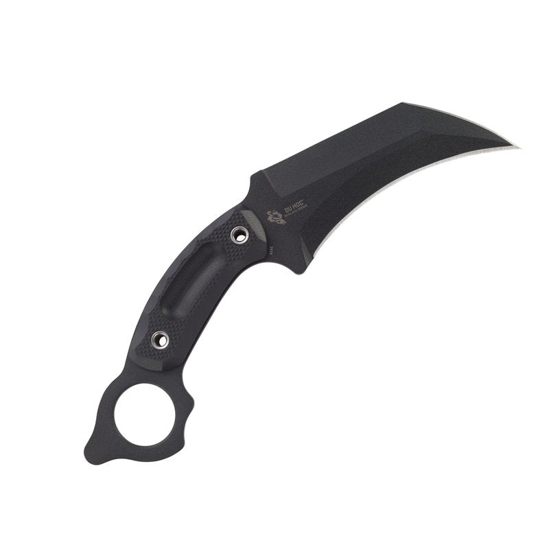 CRKT Du Hoc Fixed Blade Knife with Sheath: SK-5 Plain Edge Blade, G10 Handle, 2630