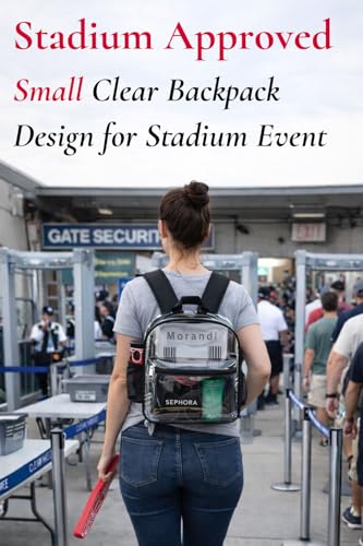 Clear Stadium Approved Backpack - Waterproof PVC See-Through Bag