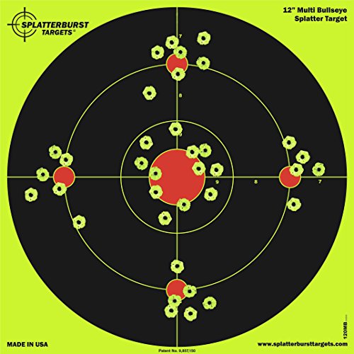 Multi-Bullseye Splatter Targets - 12 Inch - 50 Pack