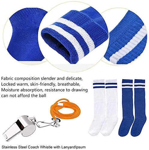 Kids Soccer Shin Guards & Socks Set - Ages 3 to 6
