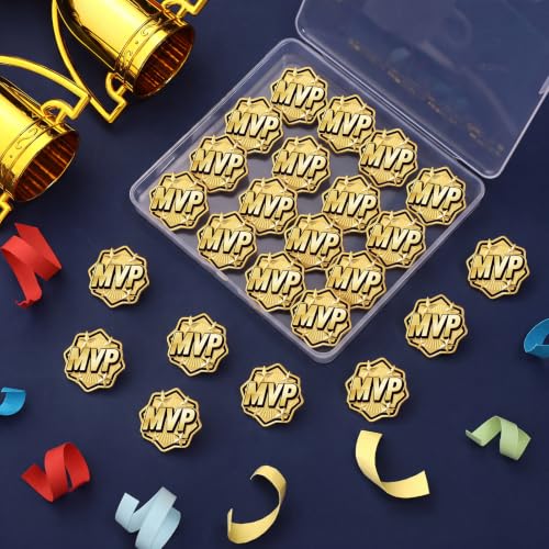 MVP Champion Pins Bulk with Butterfly Clasp - 24 Classic MVP