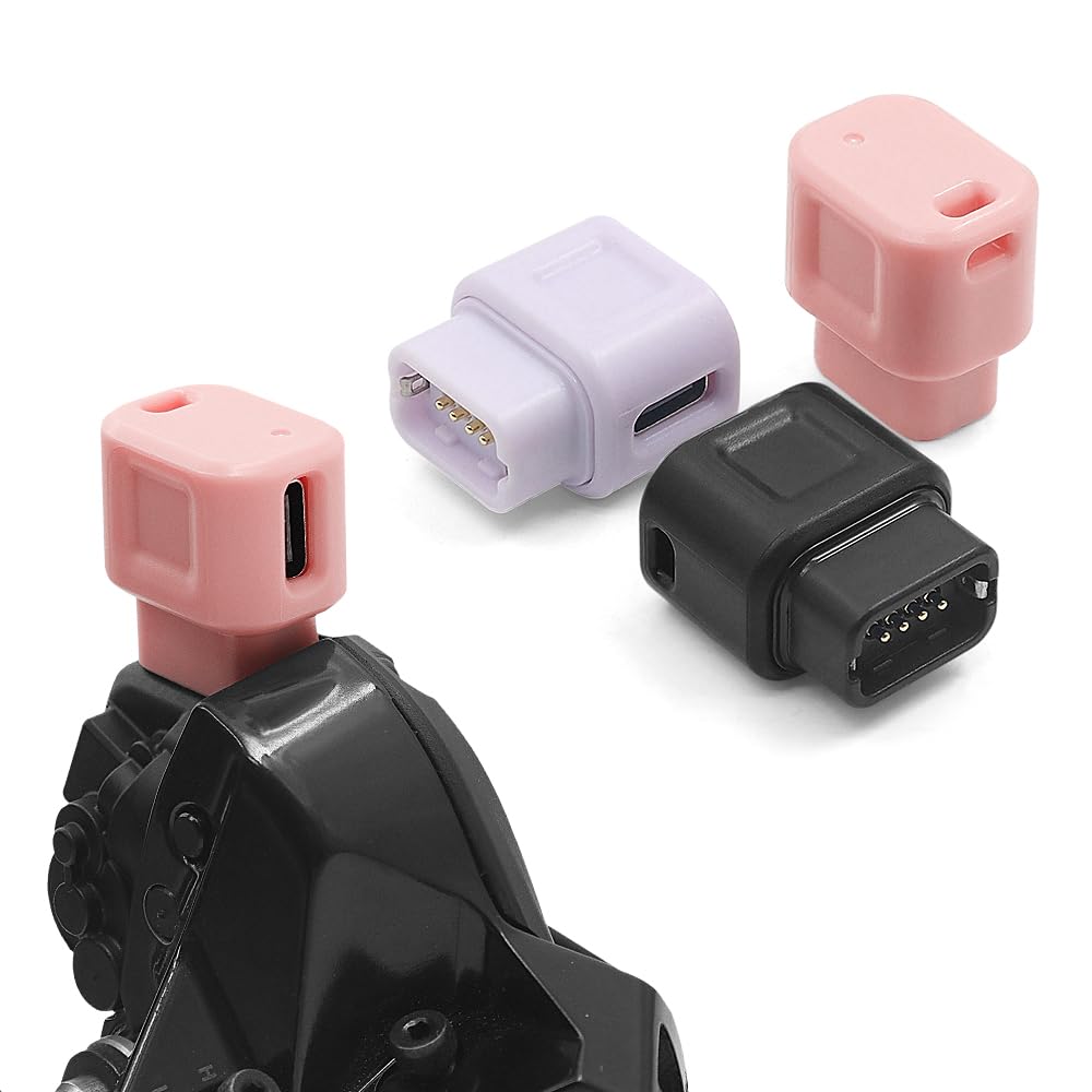 FREERDNG Suitable for Shimano EW-EC300 4-pin to Type-C Converter, 12 Speed Di2 Charger, Di2 Charging Cable, Bicycle Electronic Variable Speed Outdoor Charging Solution (Sakura Pink)
