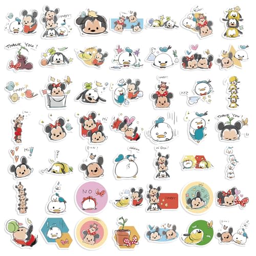 50-Piece Waterproof Vinyl Sticker Set - Style E