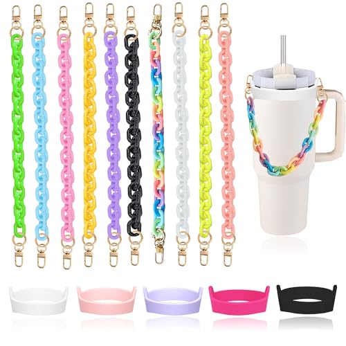 Water Bottle Holder with Strap - 2 Pcs Set, Colorful Carrier for 8-40oz Bottles