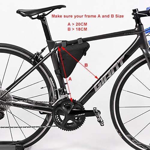Lightweight Bike Frame Bag - Durable Cycling Storage for Road & Mountain - Small