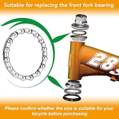 Bike Headset Bearings 5/32" x 16 Balls - 4PCS Stainless Steel