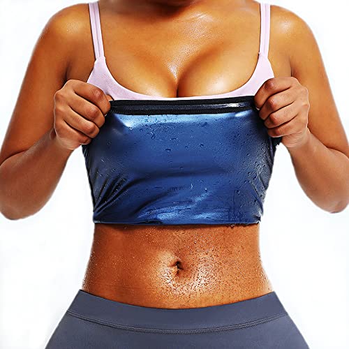 Waist Trimmer Sauna Suit for Women - S/M - Blue
