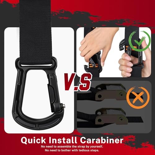 Gonex 32mm Birch Wooden Gymnastic Rings with Adjustable Straps & Carabiners – Olympic Pull Up Rings
