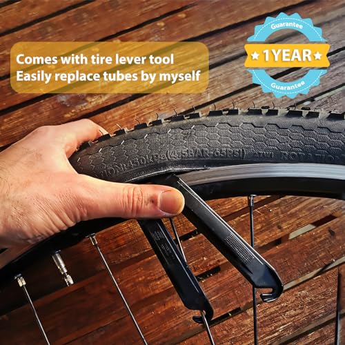 Hycline 20x4.0 Inch Fat Bike Inner Tube 2-Pack with Schrader Valve - Puncture Resistant Replacement Tubes
