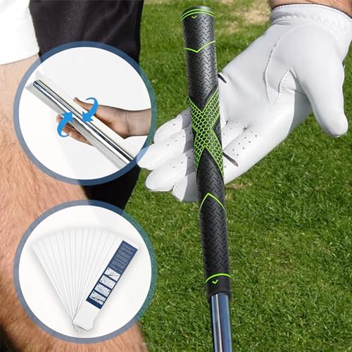 Golf Grip Tape Kit - 15 Pre-Cut Double-Sided Adhesive Strips