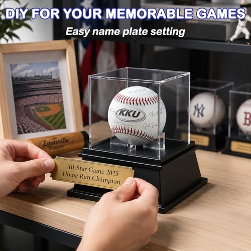 Acrylic Baseball Display Case - Dustproof UV Protected - 1 Pack