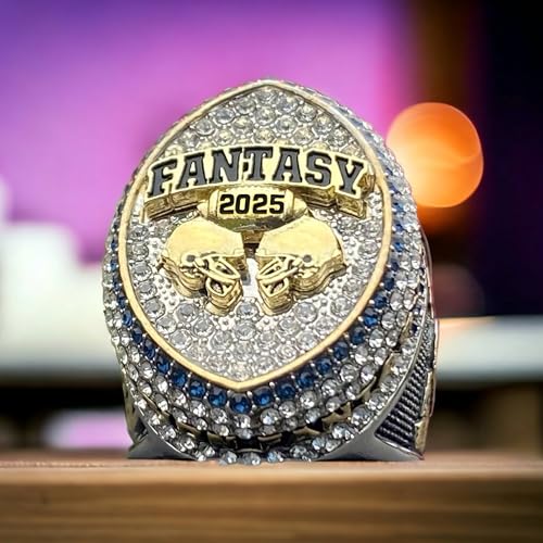 2025 Fantasy Football Championship Trophy Ring - Gold & Silver Tone
