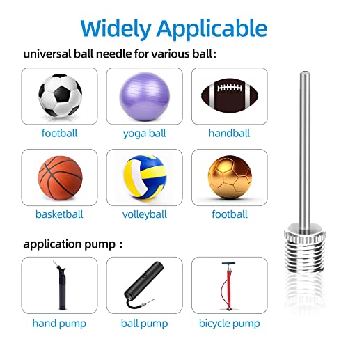 16-Pack Dual-Port Air Pump Needles for Sports Balls