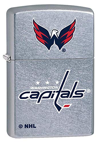Genuine Zippo NHL Street Chrome Pocket Lighter - Washington Capitals