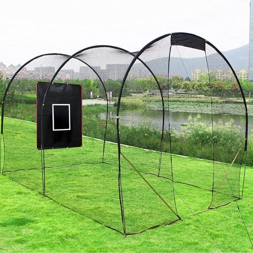 Heavy Duty PVC Baseball Batting Cage Backstop - 4x6 Ft