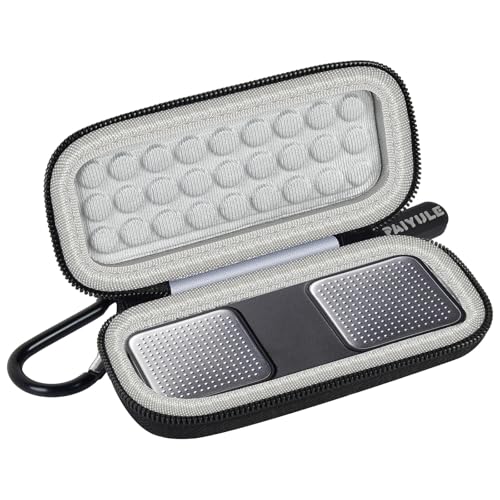 EKG Monitor Case for KardiaMobile 6L - Compact Heart Rate Holder - Black-Grey