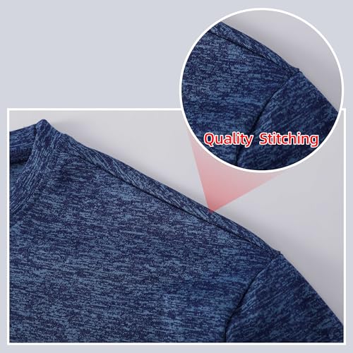 Boys Quick Dry T-Shirt - Dark Blue, Age 14-16 Years