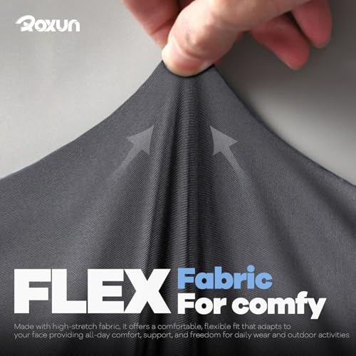 ROXUN Neck Gaiter, 4 Pack Summer Cooling Breathable Face Mask for