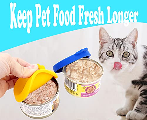 Silicone Cat Food Can Lids - 4 Pack for 3 oz Cans