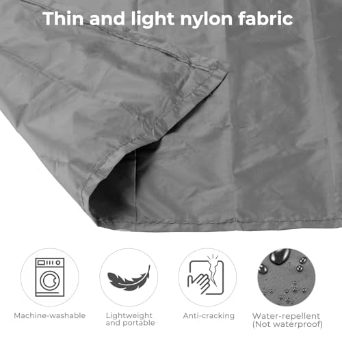 Small Pocket Picnic Blanket 43x27" - Gray (Black Pack)