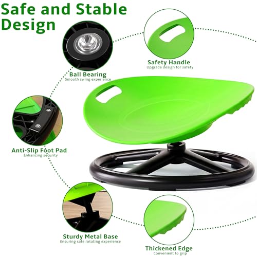 Durable Plastic Rotating Sensory Chair - Green Pilates Stability Chair