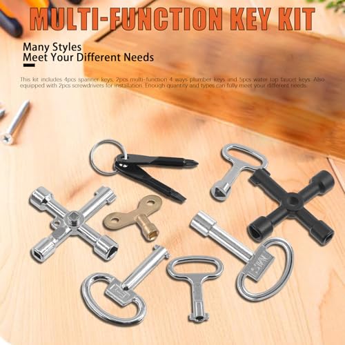 Tanstic 13-Piece Multi-Functional Utility Tool Kit for Plumbing & Electrical