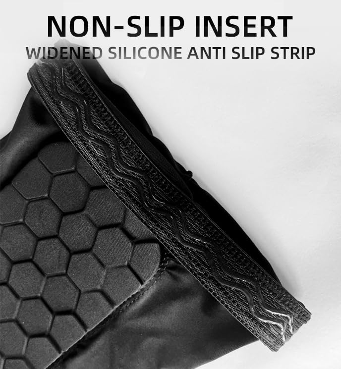Soccer Shin Guards - Anti-Collision with Honeycomb Pads, 2 Pack - Black / Large