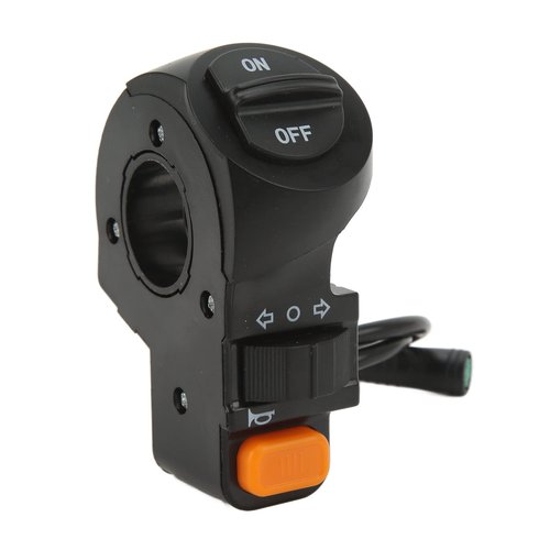 Topyond Electric Bike Turn Light Switch, ABS Waterproof Handlebar Mount Easy Installation for Electric Scooter