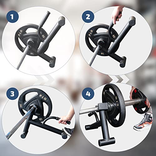 Lovind Deadlift Jack Barbell Stand 600lbs Capacity for Weightlifting Home Gym