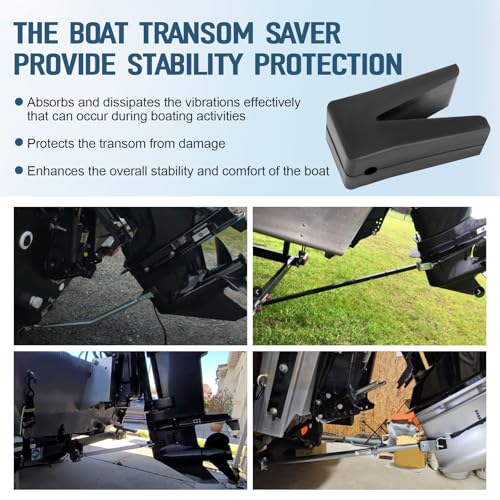 Rubber Transom Saver V-Block with Hole 181440 for Tracker Marine