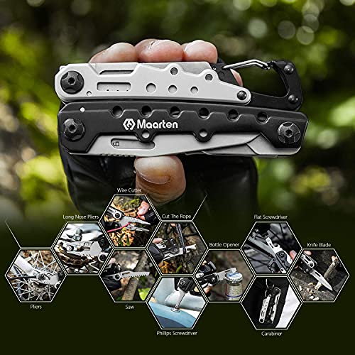 Maarten Lightweight Multitool Pliers, 11 in 1 Suspension Multi-Plier
