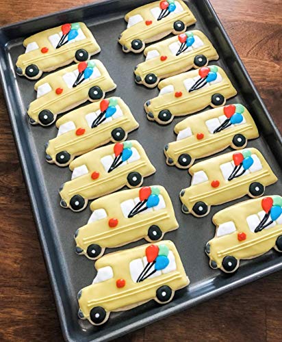School Bus Cookie Cutter - 4.5 Inch, Made in USA