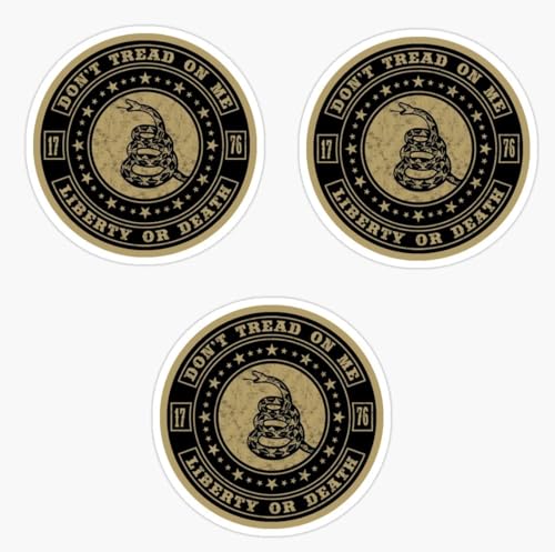 Liberty or Death US Flag Patriotic Sticker Snek - 2 Inch