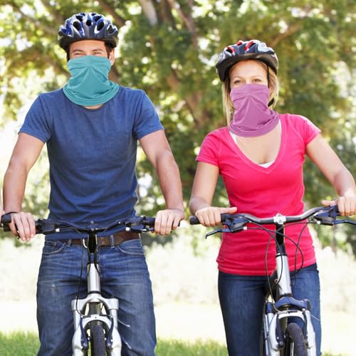Geyoga 6 Pack Cooling Neck Gaiter Face Mask for Men - Vibrant Color