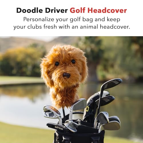 Daphne's Headcovers Doodle Driver Golf Club Cover - Premium, Animal Design, Sun-Resistant Fur, Fits 460cc Drivers, Stylish Protection