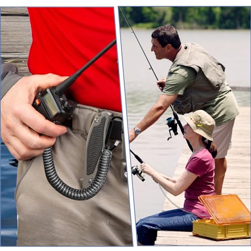 Heavy Duty Fishing Lanyards - 6 Pack Retractable Coil Keychains