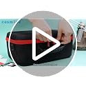 Casmilee Grey Deck Box Carrying Case for MTG/TCG Cards with Playmat Straps
