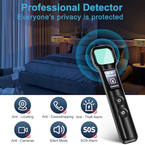 Hidden Camera Detectors - Camera Detector - Anti Spy Camera Detector - Car GPS Tracker Detector Bug Detector & Portable Camera Finder Hidden Device Detector for Car,Home,Hotel,Office,Travel,Bathroom